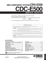 Yamaha CDCE-500 - Service Manual 